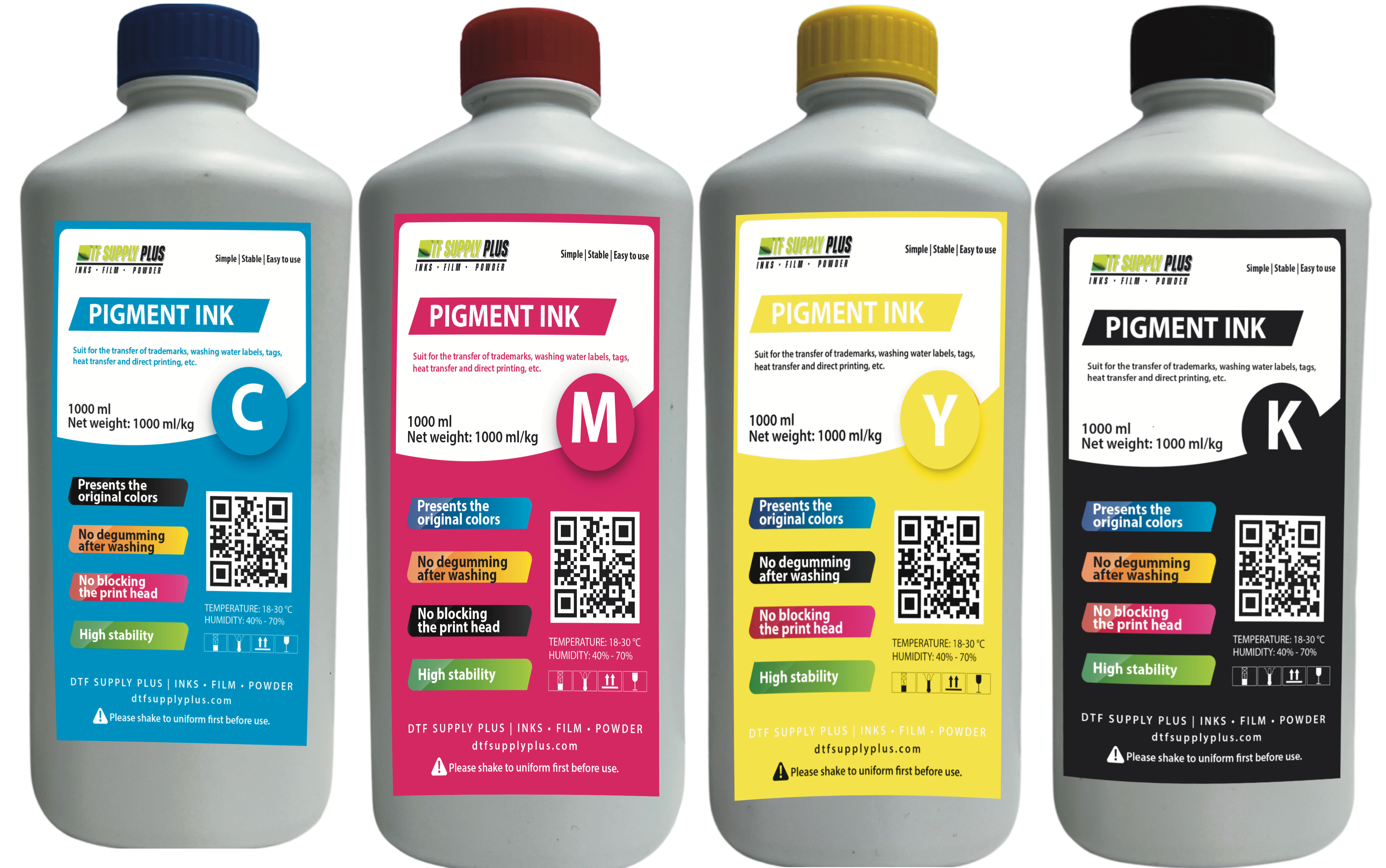 DTF CMYK INKS -1000 ML